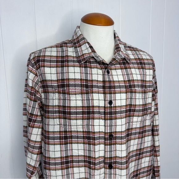 Prana Organic Cotton Plaid Flannel Shirt - Picture 1 of 11